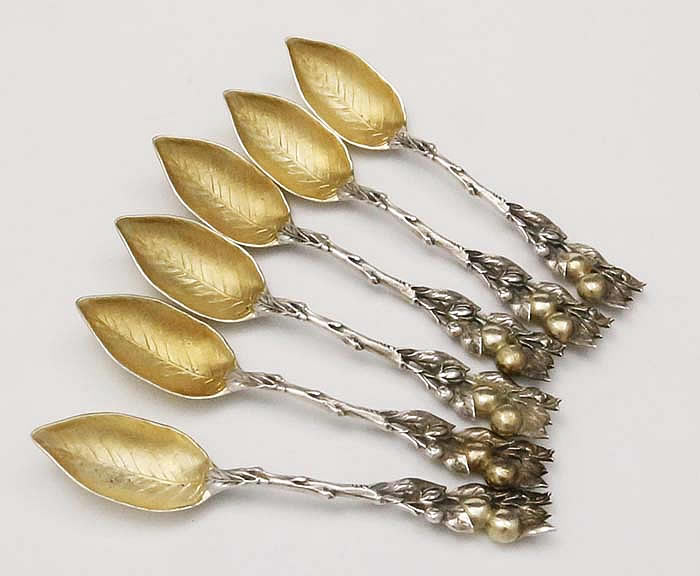 Gorham H series citrus spoons sterling silver